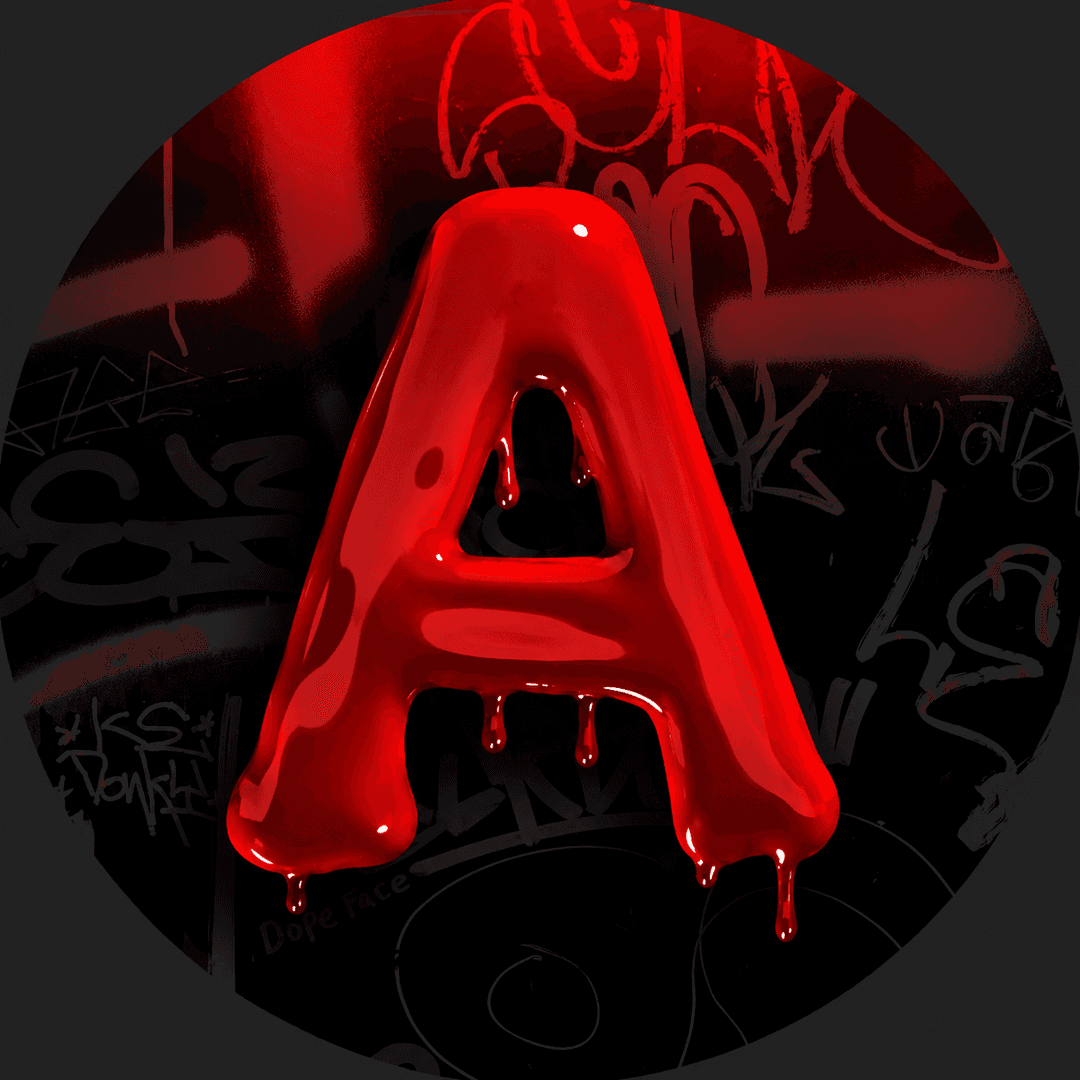 Glossy red Adhi Studio A logo